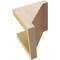 Ekena Millwork 6"W x 6"D x 6"H Wide Burlington Rough Cedar Woodgrain TimberThane Corbel, Primed Tan CORUR06X06X06BURRCPR - alternate 6